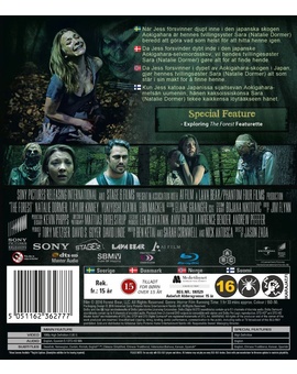 The Forest (El Bosque de los Suicidios) en blu-ray en Suecia y Finlandia con Spanish DTS-HD Master Audio, y Sony siempre mete el Latino en Dolby Digital