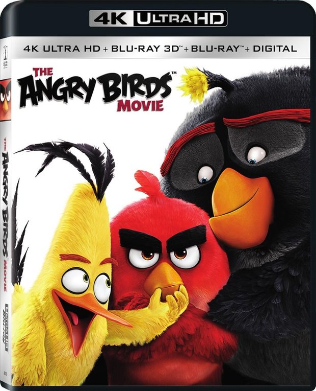 Angry Birds, carátulas y extras; edición americana con 4K+3D+2D