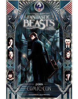 Póster de la Comic Con de Animales Fantásticos y Dónde Encontrarlos