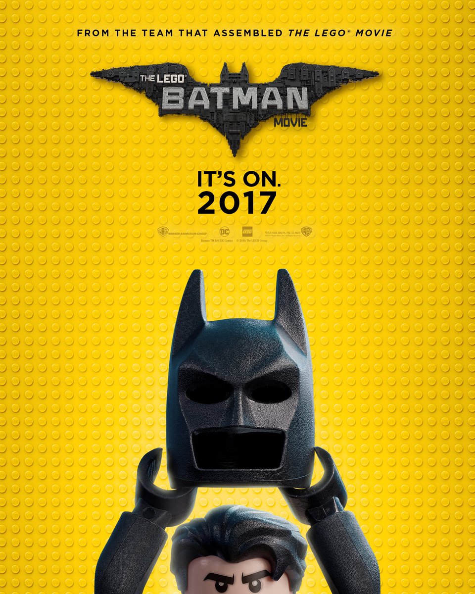 Hay una necesidad de Inactividad juntos Póster de The Lego Batman Movie de la Comic Con
