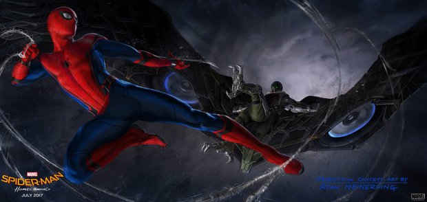 SpiderMan Homecoming, arte conceptual