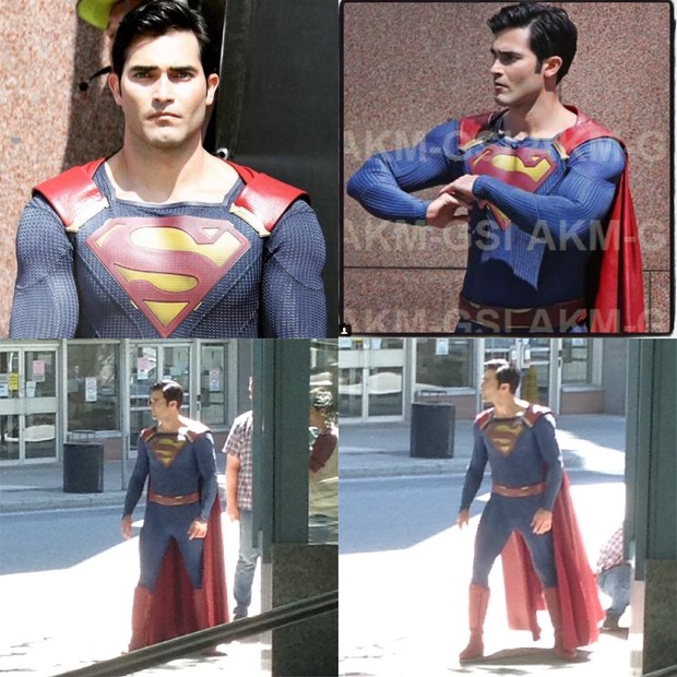 Mejor vistazo a Tyler Hoechlin como SuperMan