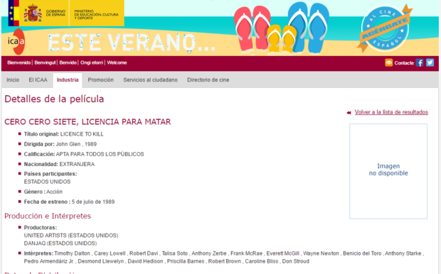 Multan a Atresmedia por emitir en 2015 "007: Licencia para Matar" en horario infantil como "Autorizada para todos los públicos"... cuando según el Ministerio de Educación, Cultura y Deporte es "Apta para todos los públicos"