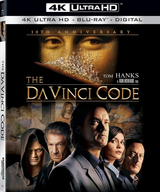 El Código Da vinci Edición 10 Aniversario y Ángeles y Demonios en blu-ray y 4K