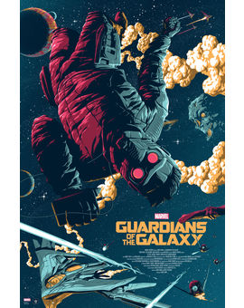 Guardianes de la Galaxia, póster de GreyMatter Art por Florey
