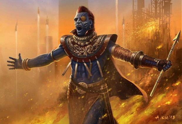 Arte conceptual temprano de Yondu por Andrew Kim 