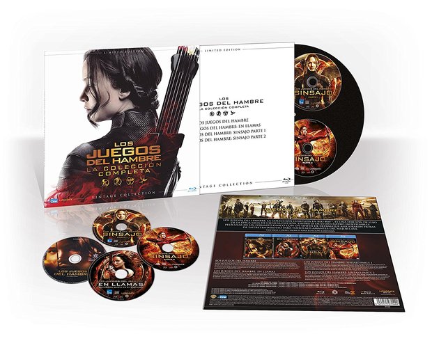 Pack Saga Los Juegos Del Hambre (Vintage Collection Vinilo) Blu-Ray para el 9 de noviembre