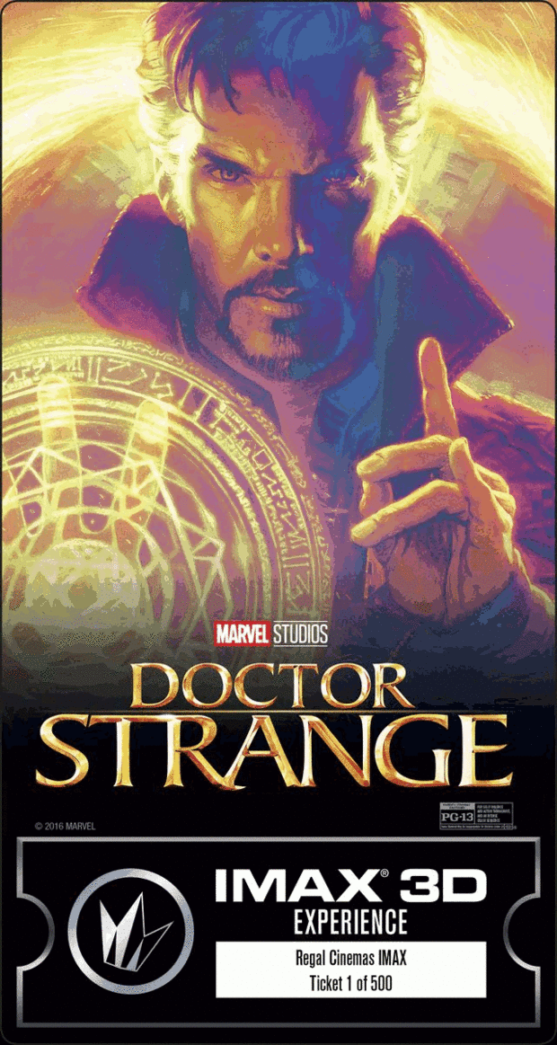 Doctor Strange, entradas coleccionables de Paolo Rivera de la experiencia IMAX® 3D