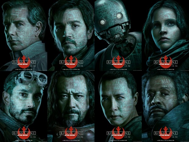 Pósters de los personajes de Rogue One