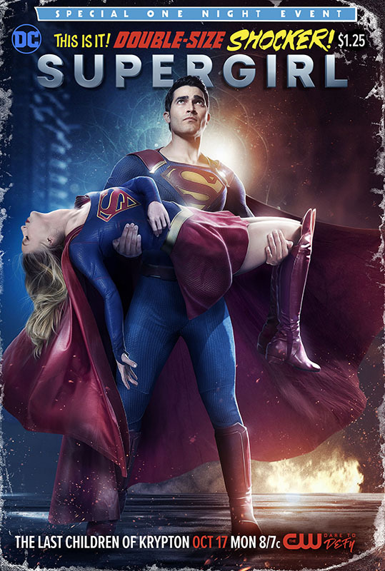 SuperGirl, Los últimos Hijos de Kryton. Póster homenaje de Crisis en Tierras Infinitas #7