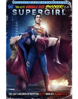 SuperGirl, Los últimos Hijos de Kryton. Póster homenaje de Crisis en Tierras Infinitas #7