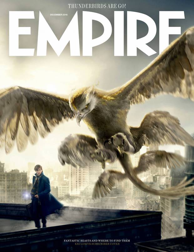 Portada especial de EMPIRE de Animales Fantásticos con Ash y Zapdos XD