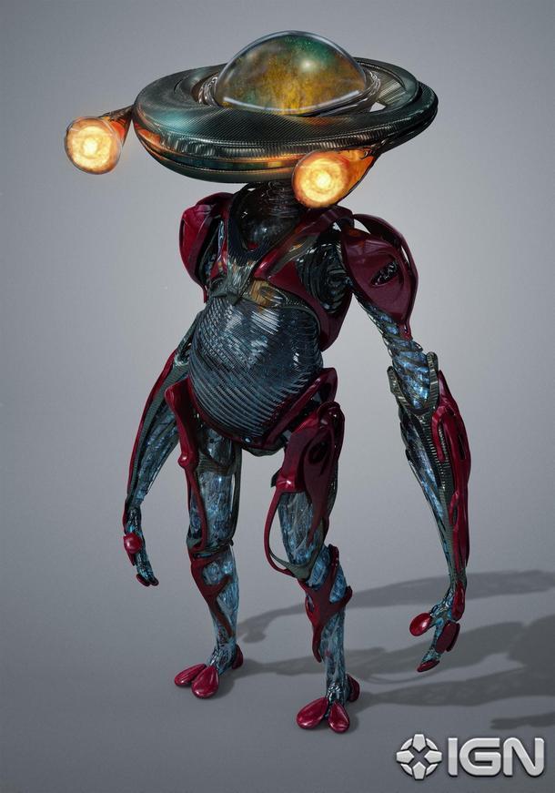 Arte conceptual de Alpha 5 en Power Rangers