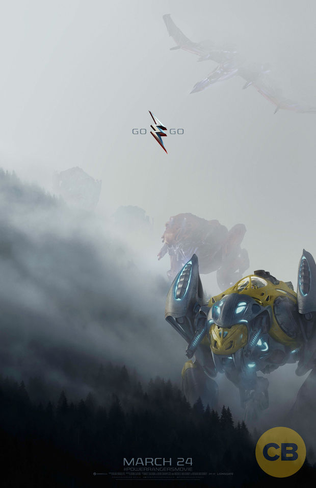 Power Rangers, póster con los Zords