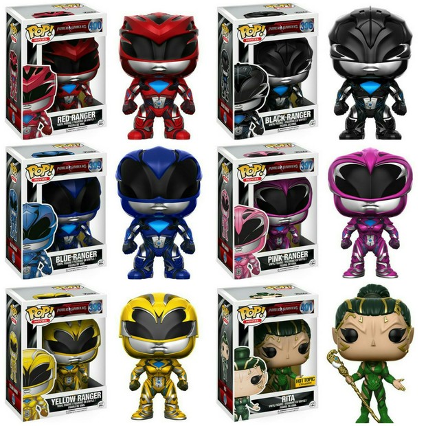 Funkos de los nuevos Power Rangers