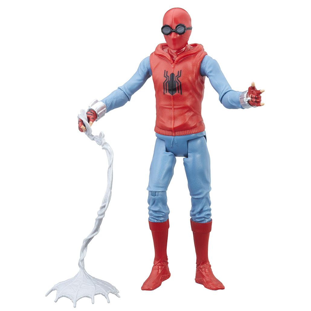 Figura de SpiderMan Homecoming con el traje casero