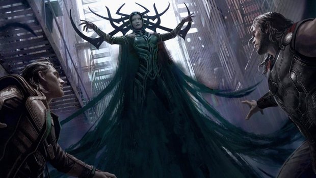 Hela, arte conceptual de los extras de Doctor Extraño