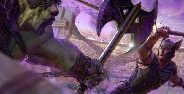 Thor vs Hulk, arte conceptual e imágenes tras las cámaras del rodaje de Thor Ragnarök de los extras de Doctor Extraño