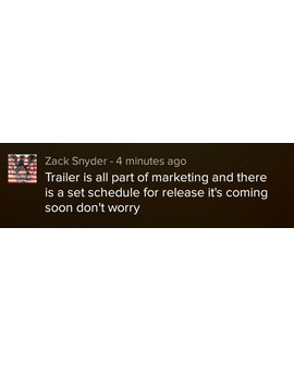Zack Snyder dice que el trailer de La Liga de la Justicia vendrá en breve, y primer vistazo al villano de Wonder Woman mediante un juguete