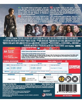Contraportada de Rogue One de las ediciones nórdicas