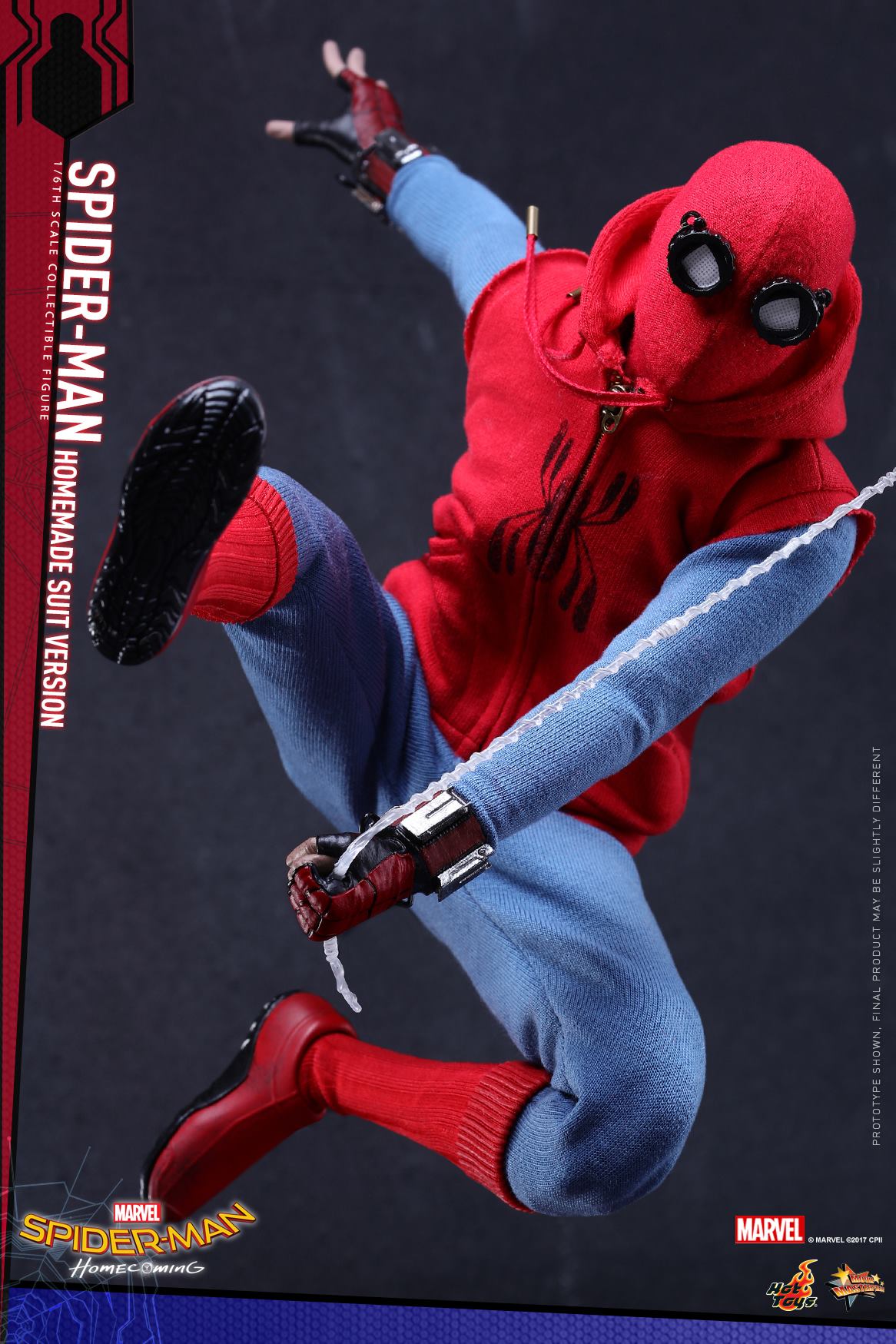 Figura de Hot Toys del traje casero de Spiderman en Homecoming
