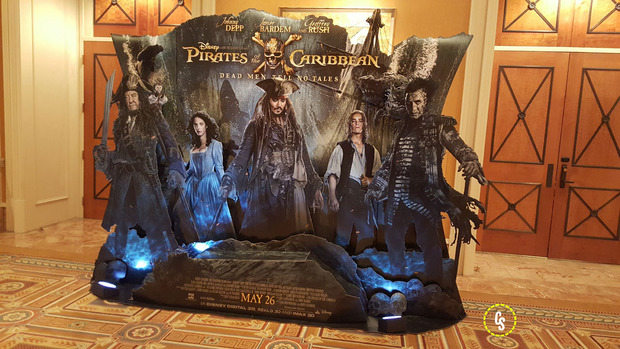 Stand de Piratas del Caribe en la CinemaCon