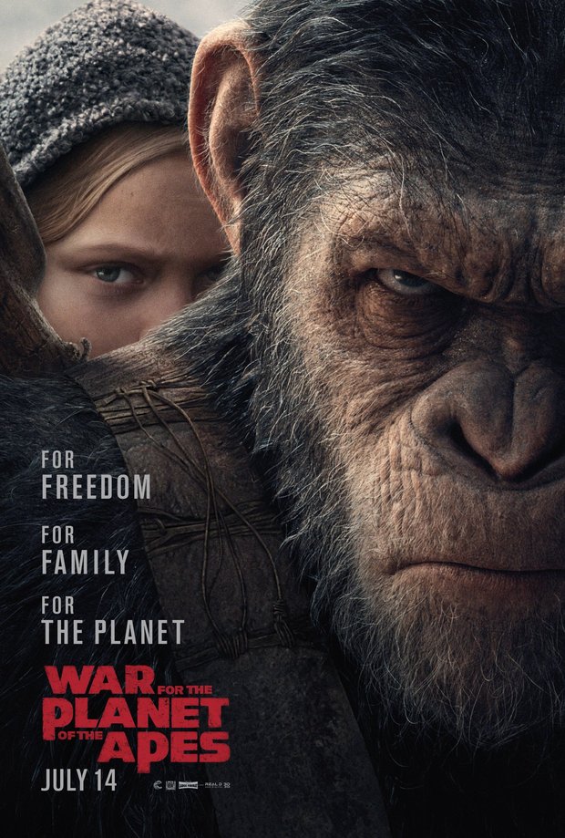 War For The Planet Of The Apes, trailer oficial y póster