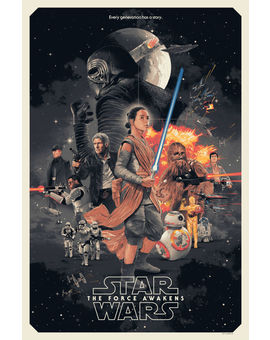 Star Wars: The Force Awakens, pósters por Gabz