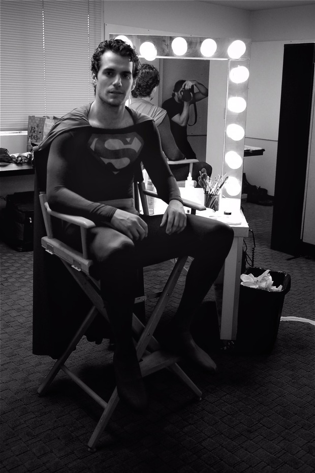 Foto de la primera prueba de Zack Snyder con Henry Cavill