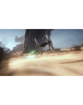 Los cuatro minutos de la escena de Jakku rodada en película de 70mm Imax, en relación de aspecto 1.78