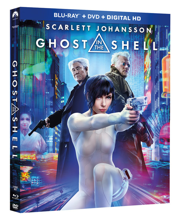 Ghost In The Shell, carátula y 50 minutos de extras más otros 40 exclusivos de un disco extra (en algunas ediciones exclusivas)