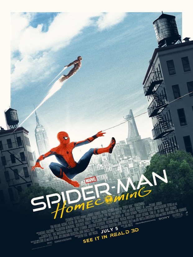 Suite de Spiderman HomeComing y póster de Matt Ferguson para OdeonCinemasuk 