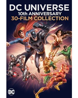 Warner Bros. anuncia en Estados Unidos para el 7 de noviembre  el pack `DC Universe Original Movies: 10th Anniversary Collection´ con 30 películas y 32 discos