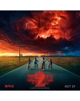 Algunas puertas no se pueden cerrar, póster de la segunda temporada de Stranger Things 