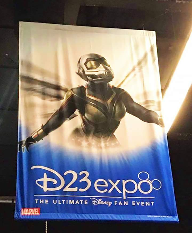 Arte promocional de la Avispa en Ant Man and the Wasp en la Expo D23
