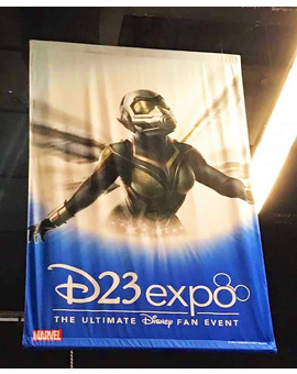 Arte promocional de la Avispa en Ant Man and the Wasp en la Expo D23