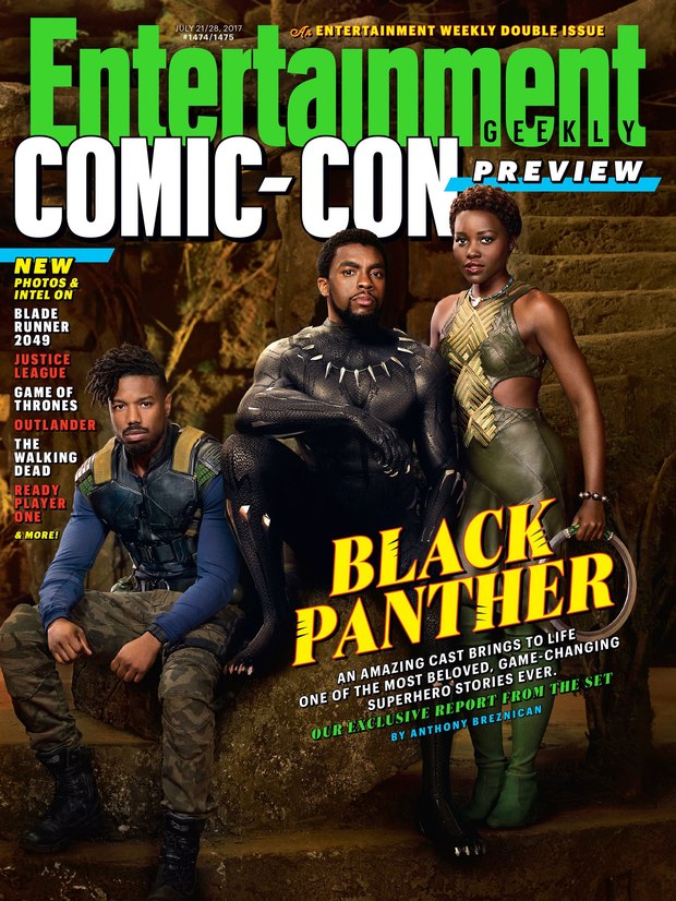 Black Panther (Pantera Negra) en portada (y 11 imágenes) del número doble de la Comic-Con de EW