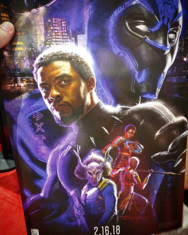 Póster de la Comic Con de Pantera Negra