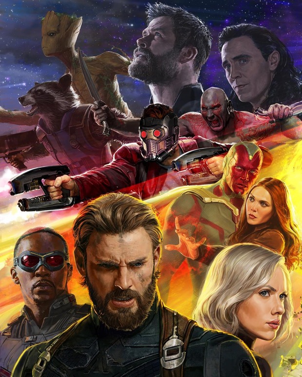 Infinity war, tercera parte del póster