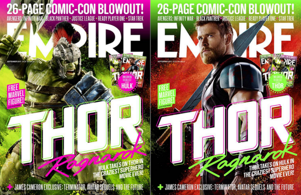 Portadas de EMPIRE de Thor Ragnarok e imágenes interiores