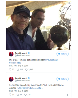 Paul Bettany se une a reparto de la película de Han Solo