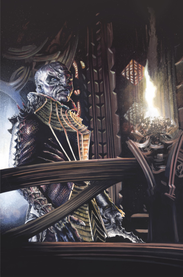 Arte del cómic de Star Trek Discovery del artista JK Woodward