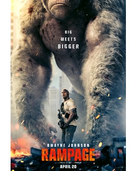 Rampage, póster y trailer de la película basada en el videojuego del mismo nombre