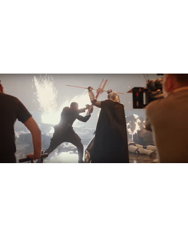 Entrenando, pieza tras las cámaras de Los Últimos Jedi
