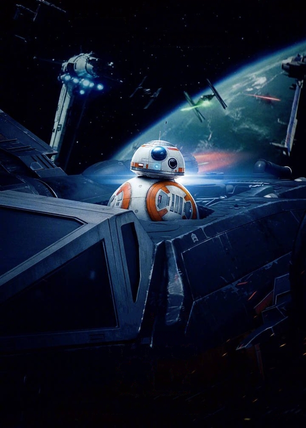 Póster chino de BB-8, sin texto