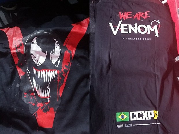 Venom, camiseta promocional de la Comic Con Experience de Brasil