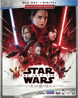 Posible diseño de la portada normal del bluray y el 4K de Los Últimos Jedi