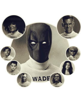 Póster de personajes de la secuela de Deadpool