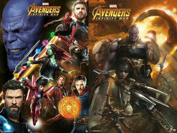 Pósters promocionales de La Guerra del Infinito