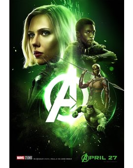 Tiempo, póster de Vengadores La Guerra del Infinito